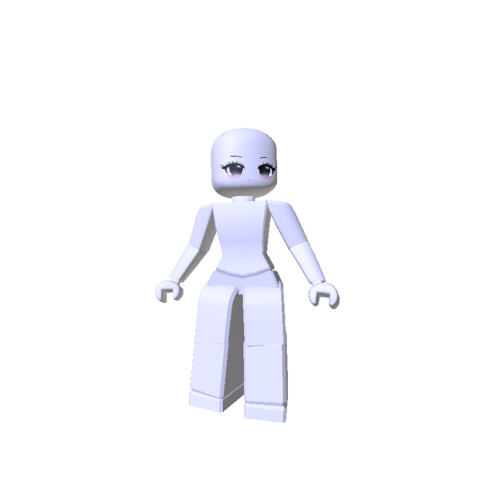 Chibi Woman Black Eyes