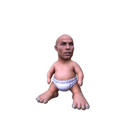 Mini Bald Cristiano Ronaldo