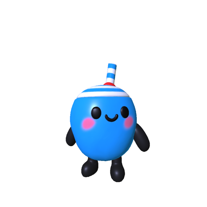 Cute Little Blue Coconut