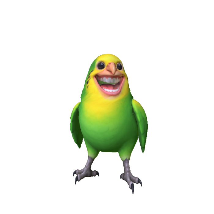 Smiling Scary Bird