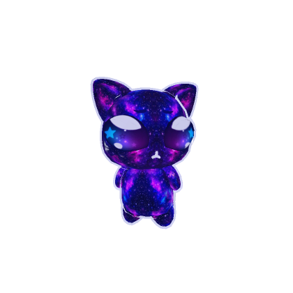 Cute Mini Glorp Alien Cat Plushie (Galaxy)