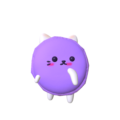 Cat Macaron Plushie (RECOLORABLE) thumbnail