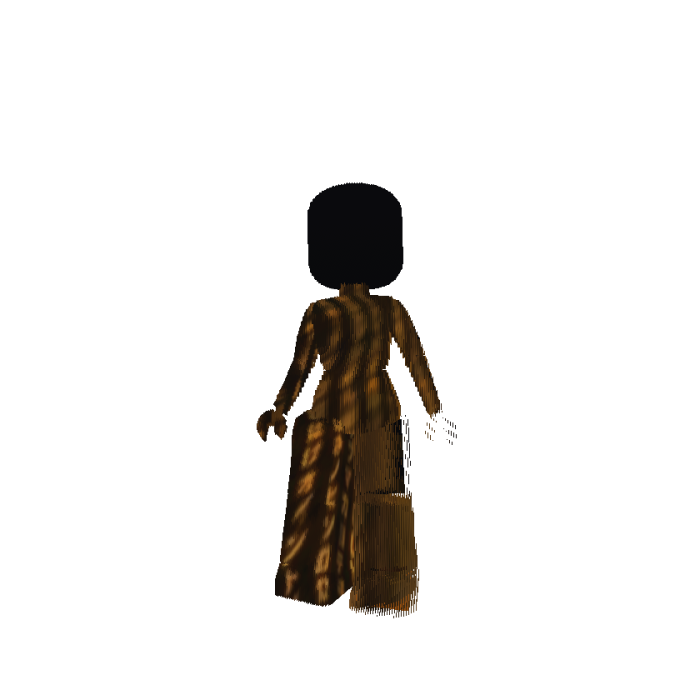 [ANIMATED] Woman Body Orange Hacker + Black