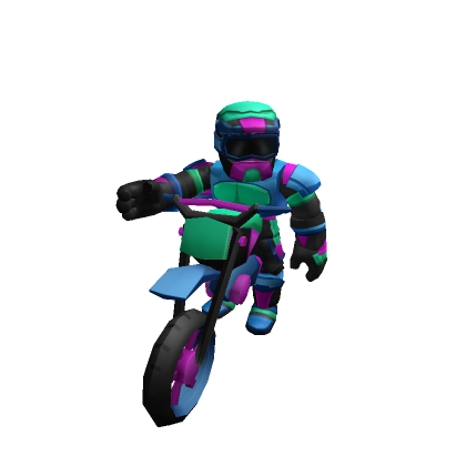 Neon Motorbike Superstar