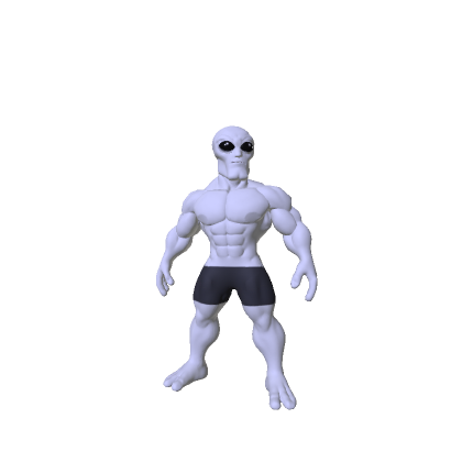 Giga Chad Grey Alien