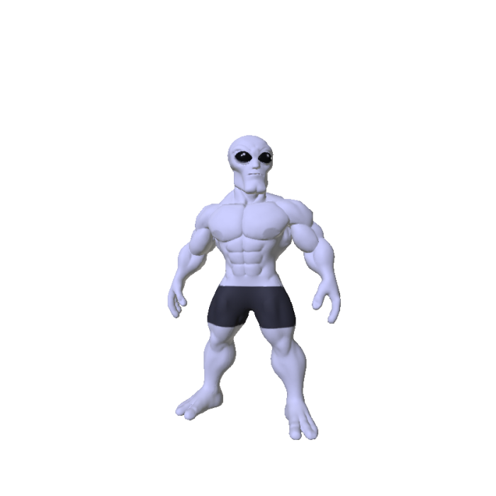 Giga Chad Grey Alien