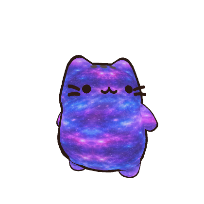 Mini Neon Galaxy Kawaii Cat