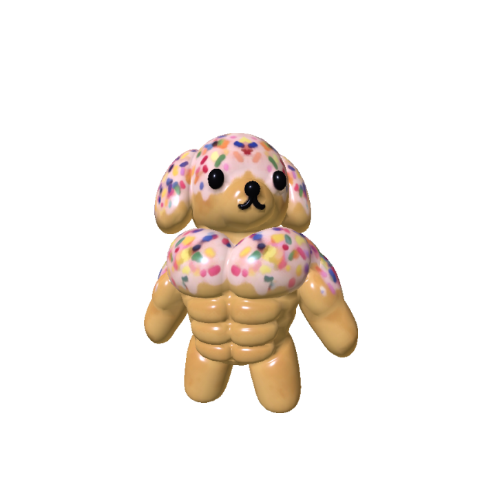 Buff Puppy Donut