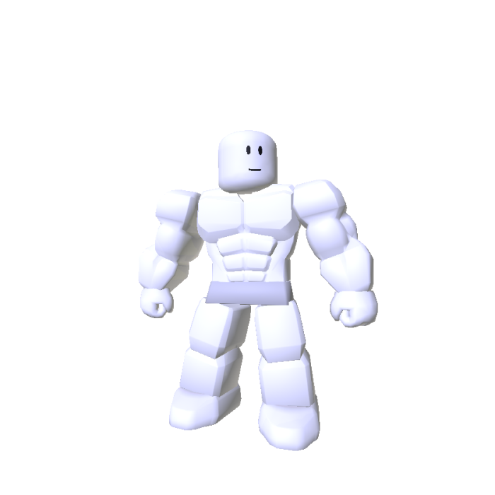 2D Blocky Muscle (Recolorable)