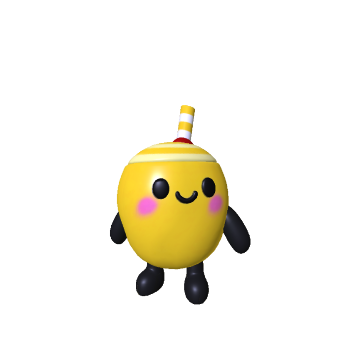 Cute Little Yellow Coconut