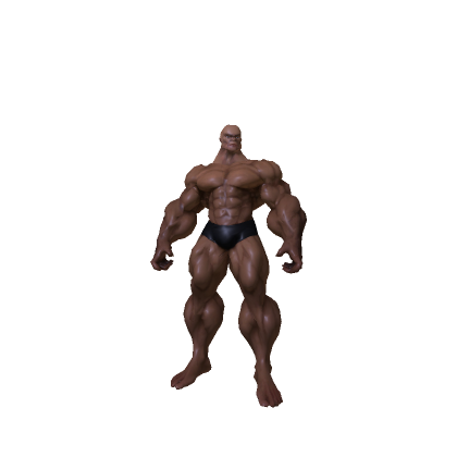 Yujiro Hanma Muscular Body, no hair