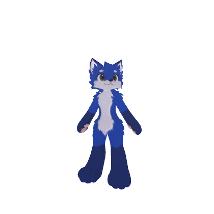 Blue Furry Fox
