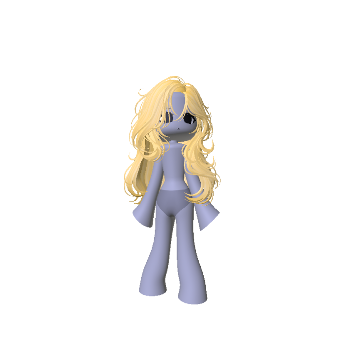 Chibi Anime Shy Doll W/ Yellow Hair