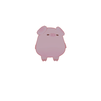 Cute Mini Pig (Neon)