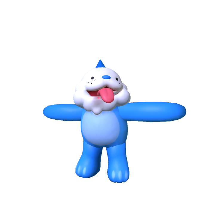 Cute puppy dog body