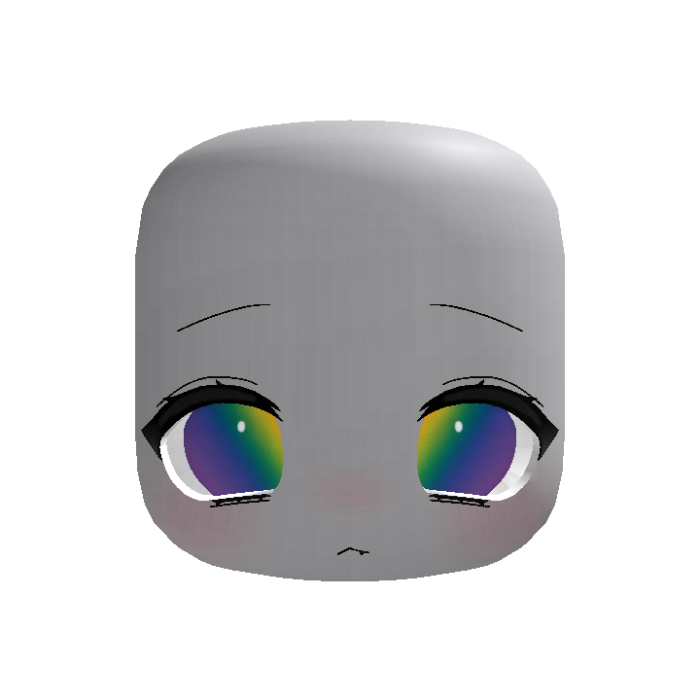(animated) shy worried cute moe eyes in rainbow