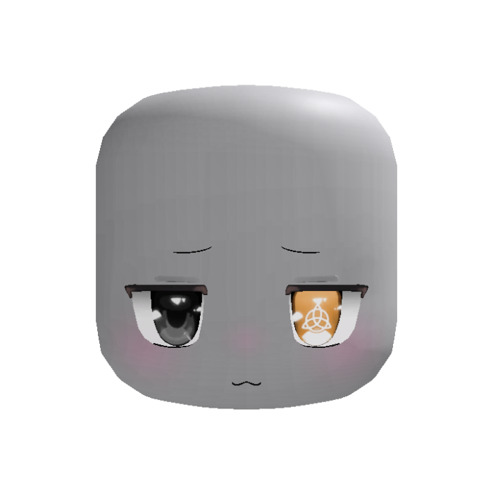 chibi anime shy cute face [black ; yellow]