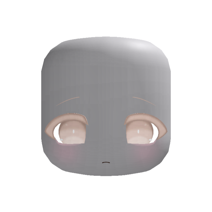 🦴 sad adorable doll anime moe face yellow