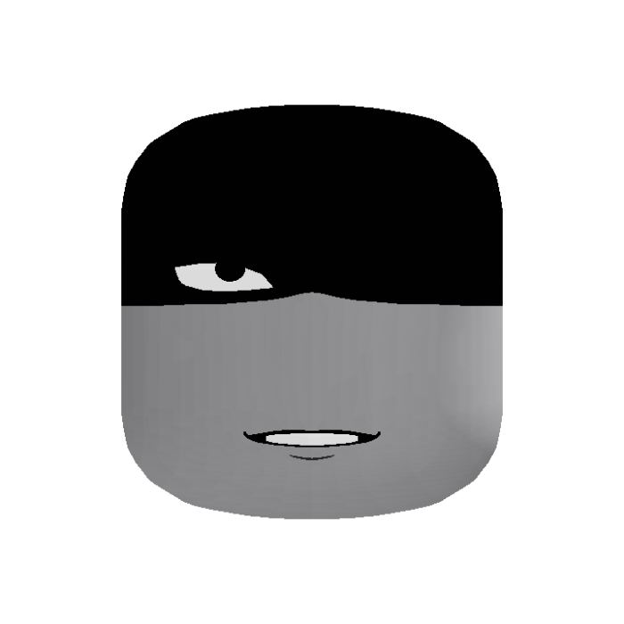 Shadowed Obsessed Smile One Eye Stare - Right