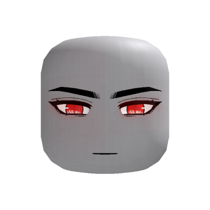 (ANIMATED) Red Glowing Anime Smile Following Eyes