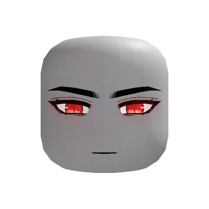 (ANIMATED) Red Glowing Anime Smile Following Eyes