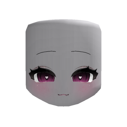 (Animated) Cute Chibi Smirk Woman - Pink Eyes
