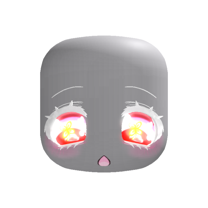♡ cute emissive animated clover red dynamic head