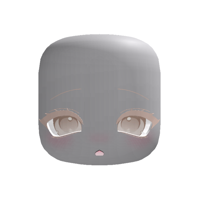 (Animated) Light Brown Cute Chibi Neko Face