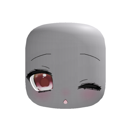(animated) cute winking moe eyes in red
