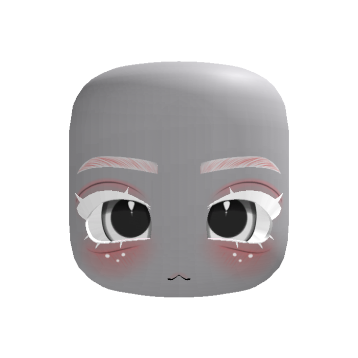 ♡ Adorable albino fawn chibi face ♡ (white eyes)