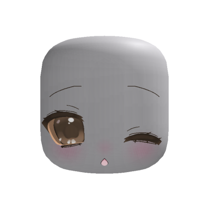 (animated) cute winking moe eyes in brown