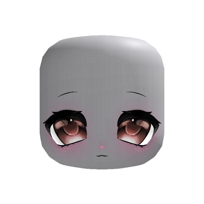Cute Kawaii Doll Bunny Tech Face In Carmine Red