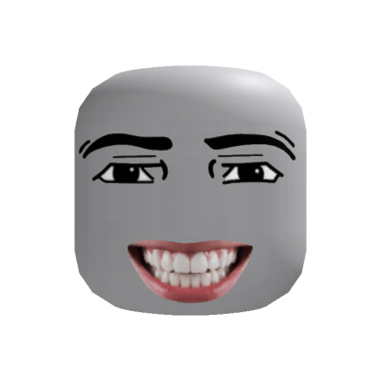 Man Face Realistic Creepy Smile [RECOLORABLE]