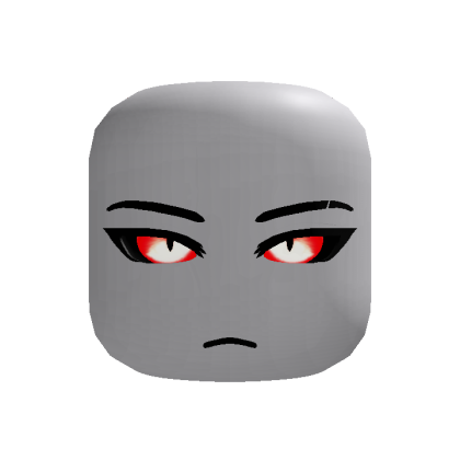 [ANIMATED] Angry Demon Boy Face w/ Glowing Red Eye