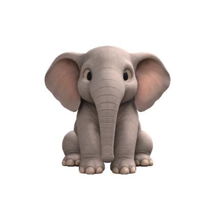 Elephant Head Following Eyes