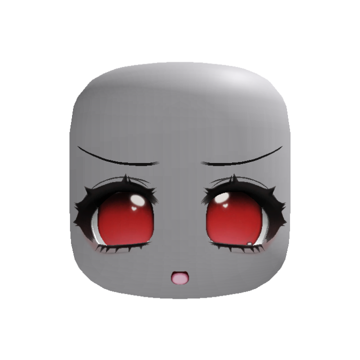 (Animated) Adorable Kawaii Moe Red Excited Face