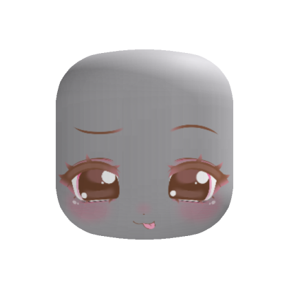 ୨୧ a silly willy kawaii brown moe face