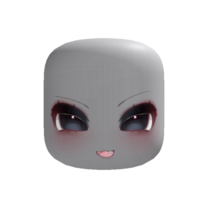 happy smug face - black
