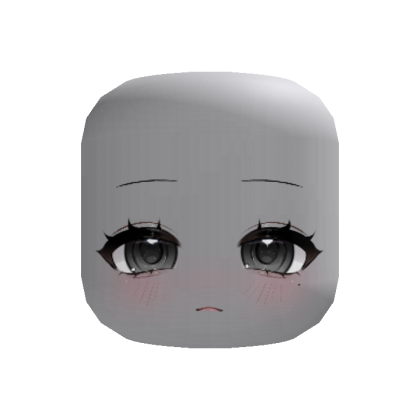 tired sad shy beauty mark chibi face (recolorable) thumbnail