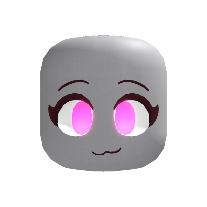 [Emissive Glow] Cute Chibi Pink Eyes