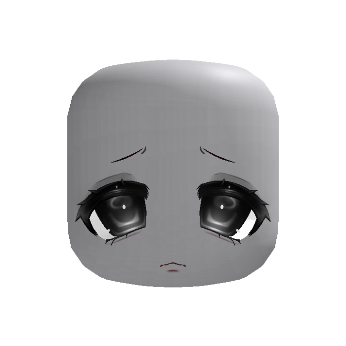 Sad Tired Teary Pouty Male Boy Face Black