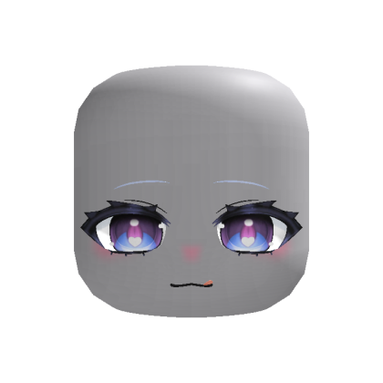 Miku Cosplay Face in Purple