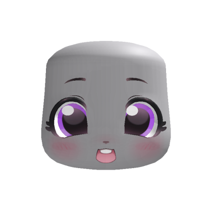 purple cute super happy derpy bunny face thumbnail