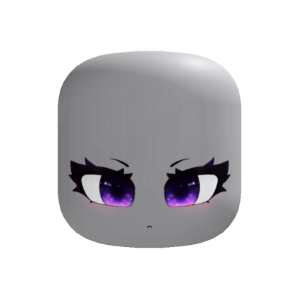 Anime Girl Face w Amethyst Gaze thumbnail