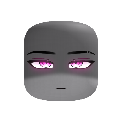 Powerful Shadowed Anime Boy Face (Red)