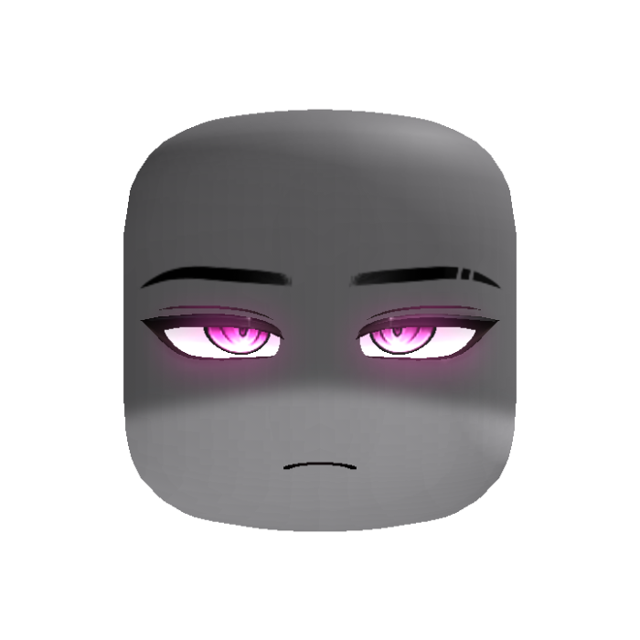 Powerful Shadowed Anime Boy Face (Red)