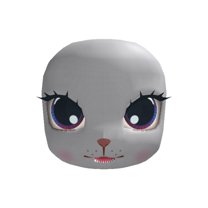 pinkie cooper puppy doll head - blue & pink