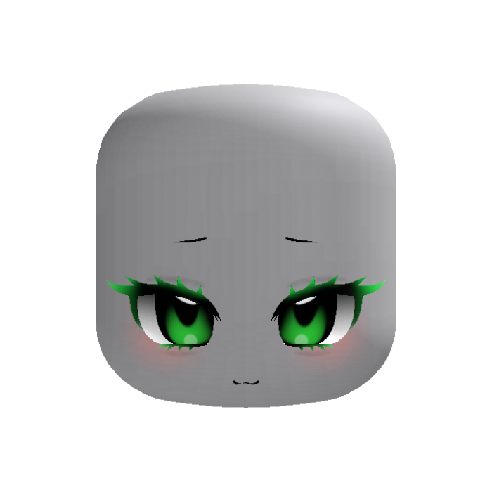 Cute Kawaii Dynamic Head Green