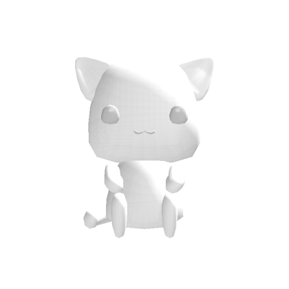 🐟 white chibi cat