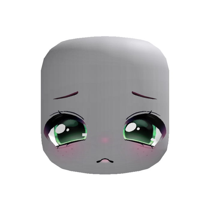 kawaii puppy eyed bunny green